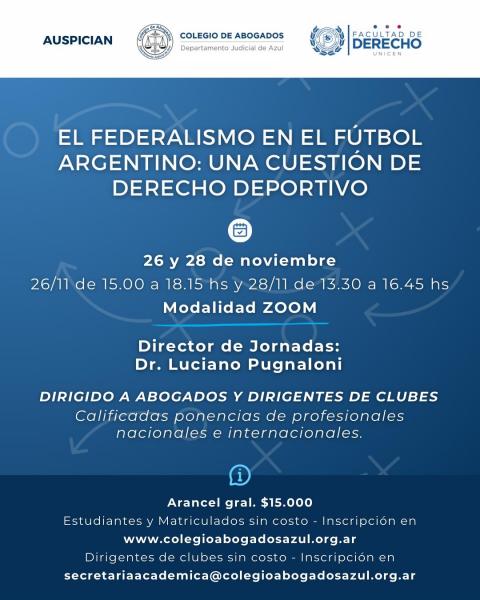 EL FEDERALISMO EN EL FÚTBOL ARGENTINO: UNA CUESTIÓN DE DERECHO DEPORTIVO.
