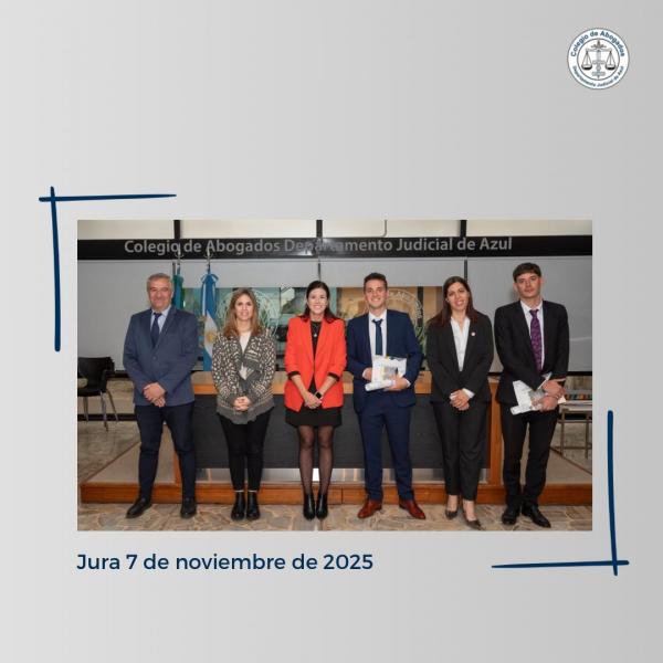 Nuevos matriculados iniciaron su camino profesional en el C.A.A.