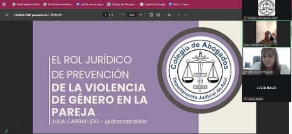 Exitoso encuentro sobre violencia de género y el rol del sistema jurídico