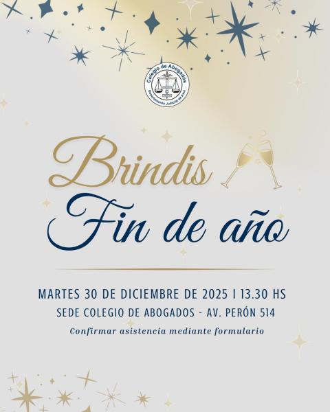 Invitación al Brindis Departamental de Fin de Año en el C.A.A.