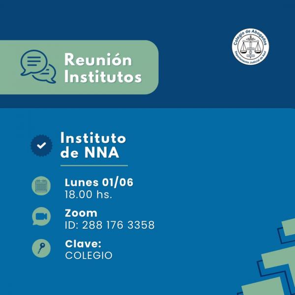 Reunión del Instituto de los Derechos de niños, niñas y adolescentes