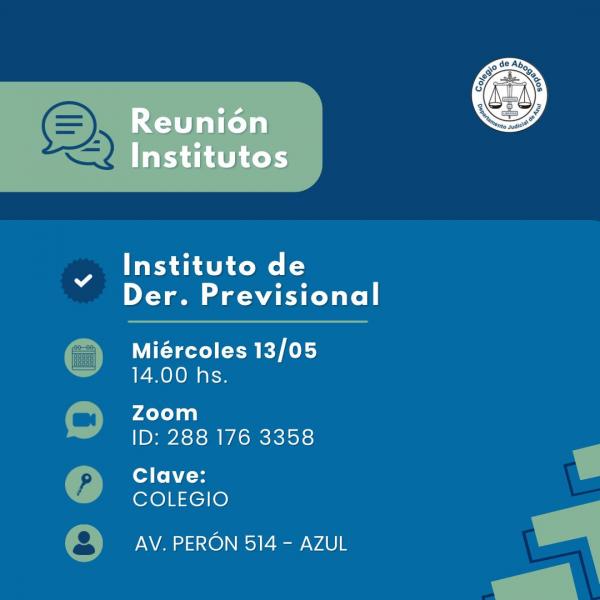 Reunión del Instituto de Derecho Previsional