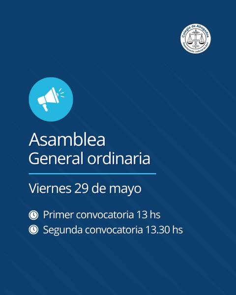Convocatoria a Asamblea General Ordinaria 2026