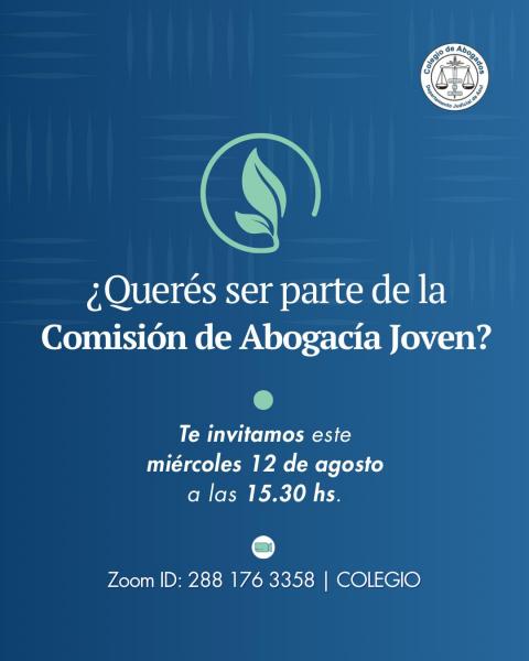 Sumate a la Comisión de Abogacía Joven