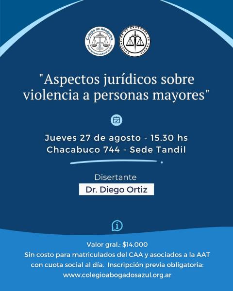 “Aspectos Jurídicos sobre violencia a personas mayores”