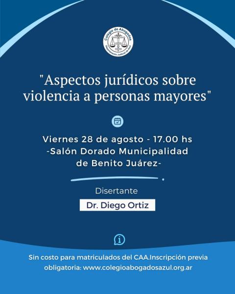 “Aspectos Jurídicos sobre violencia a personas mayores”