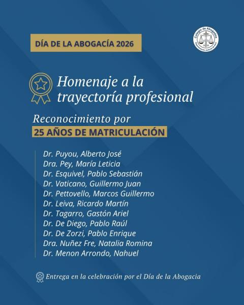 Reconocimiento a la trayectoria profesional