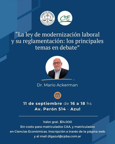 “LA LEY DE MODERNIZACIÓN LABORAL Y SU REGLAMENTACIÓN: LOS PRINCIPALES TEMAS EN DEBATE.”