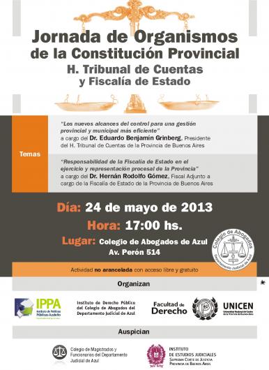 Jornada de Organismos de la Constitución Provincial H. Tribunal de Cuentas y Fiscalía de Estado