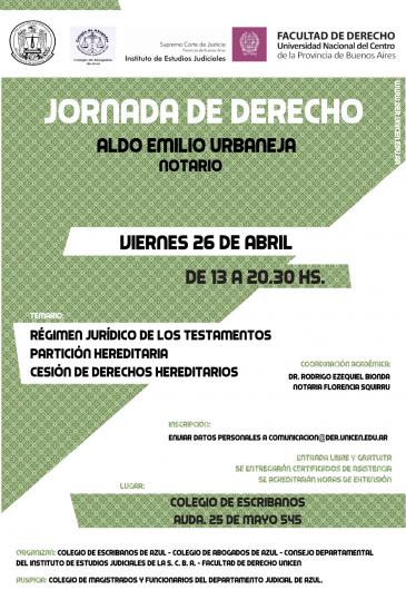 Jornada de Derecho a cargo del Notario Aldo Emilio Urbaneja