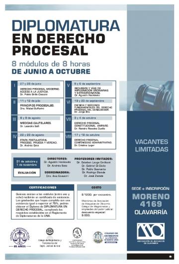 DIPLOMATURA EN DERECHO PROCESAL