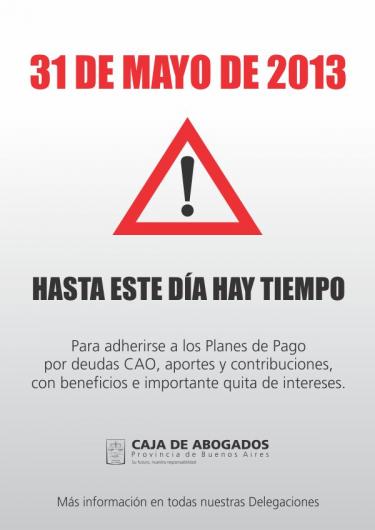 Importante información de la Caja de Abogados