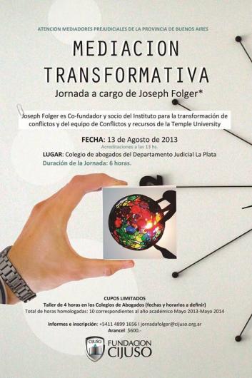 Nuevo horario de la Jornada para Mediadores Prejudiciales