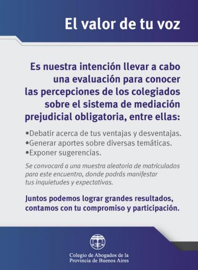 Evaluación y análisis del Sistema de Mediación Prejudicial