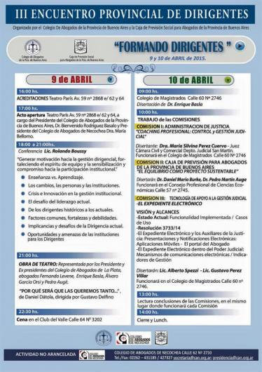 III Encuentro provincial de Dirigentes