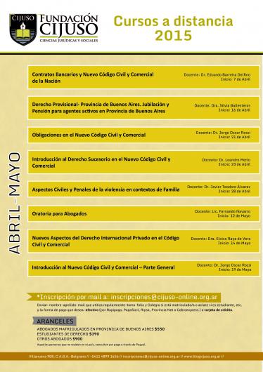 Más Cursos a distancia de CIJUSO