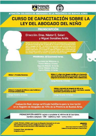 Capacitación sobre la Ley del Abogado del Niño