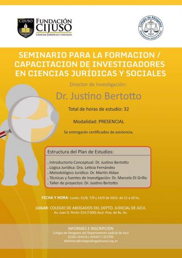 Seminario para la Formación y Capacitación de Cs. Jurídicas y Sociales