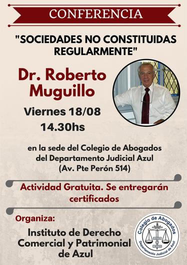 Conferencia "Sociedades no constituidas regularmente"