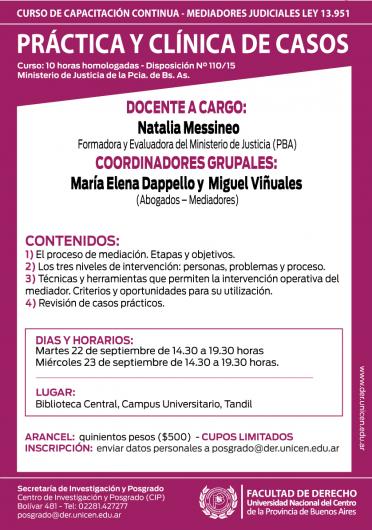 "Práctica y clínica de casos"