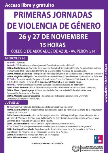 1ras Jornadas sobre Violencia de Género